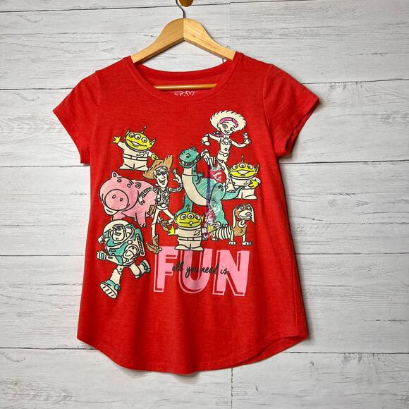 Toy Story Top Girls Size XL (14/16) Heather Cayenne All You Need is Fun T-Shirt - Picture 1 of 16